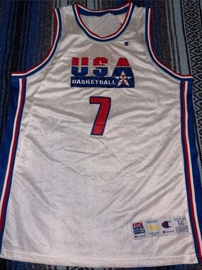 Vintage Larry Bird USA Olympics Basketball Jersey